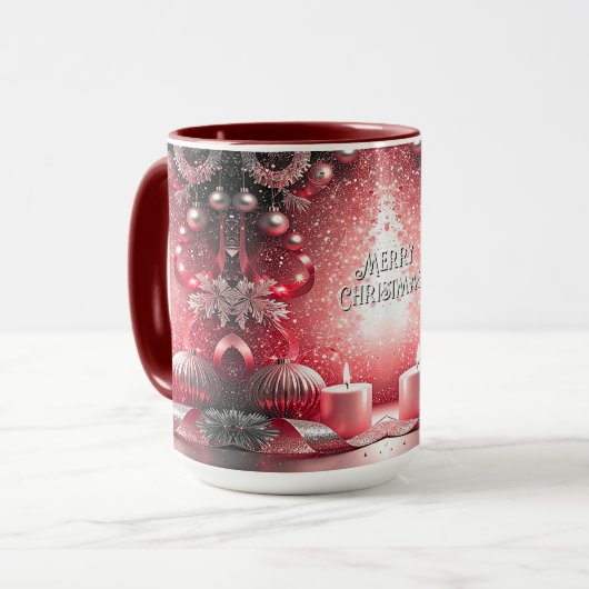 Dekorative Weihnachtsferien-Tasse Tasse (Vorderseite Links)