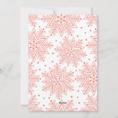 Dekorative Weihnachtsfotokarte Feiertagskarte (Rückseite)