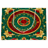 Dekorative Weihnachtsgeschenktüte der Flora Große Geschenktüte (Vorderseite)