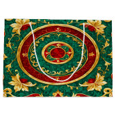 Dekorative Weihnachtsgeschenktüte der Flora Große Geschenktüte (Rückseite)