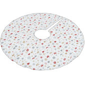 Dekorative Weihnachtsmuster Polyester Weihnachtsbaumdecke (Schrägansicht)