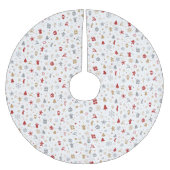 Dekorative Weihnachtsmuster Polyester Weihnachtsbaumdecke (Vorderseite)