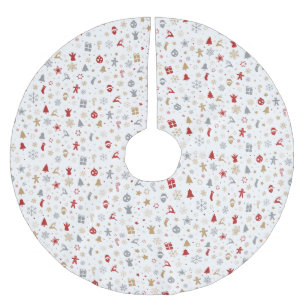 Dekorative Weihnachtsmuster Polyester Weihnachtsbaumdecke