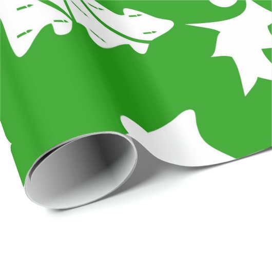 Dekorative Weihnachtsschmuck Elegant im Grünen Geschenkpapier (Rolleneckpunkt)