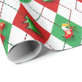 Dekorative Weihnachtsschmuck Elegant im Weißen Geschenkpapier (Rolleneckpunkt)