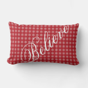 Dekorative Weihnachtsschneeflocke glauben Urlaub Lendenkissen
