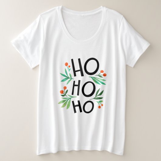 Dekorative Weihnachtsschrift mit hellen T - Shirt (Design vorne)