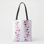 Dekorative Weinstreifen (rosa) Totbeutel Tasche (Vorderseite)