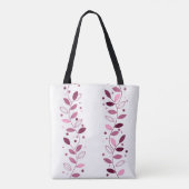 Dekorative Weinstreifen (rosa) Totbeutel Tasche (Rückseite)