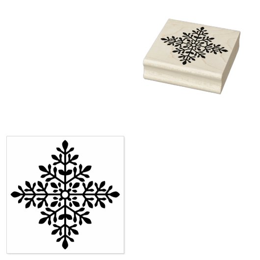 Dekorative Winter-Schneeflocken-Form Gummistempel (Stempel)
