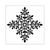 Dekorative Winter-Schneeflocken-Form Gummistempel (Prägung)