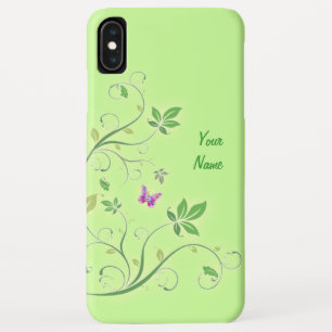 Dekorative Wirbel mit Ihrem Namen iPhone XS Max Hülle