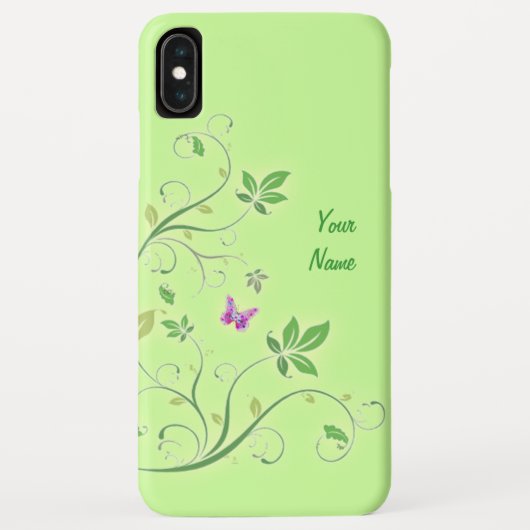 Dekorative Wirbel mit Ihrem Namen Case-Mate iPhone Hülle (Rückseite)