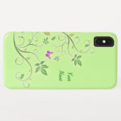Dekorative Wirbel mit Ihrem Namen Case-Mate iPhone Hülle (Rückseite (Horizontal))