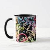 Dekorative Wirbel Tasse (Links)