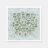 Dekorative Wölfe Serviette (Vorderseite)