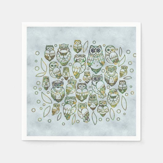 Dekorative Wölfe Serviette (Vorderseite)