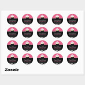 Dekorative Zebra Print Cupcake Jar Stickers (Blatt)