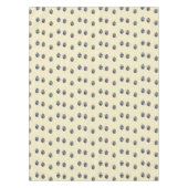 Dekorative Zickzack Ostereier auf braun Tischdecke (Vorderseite)