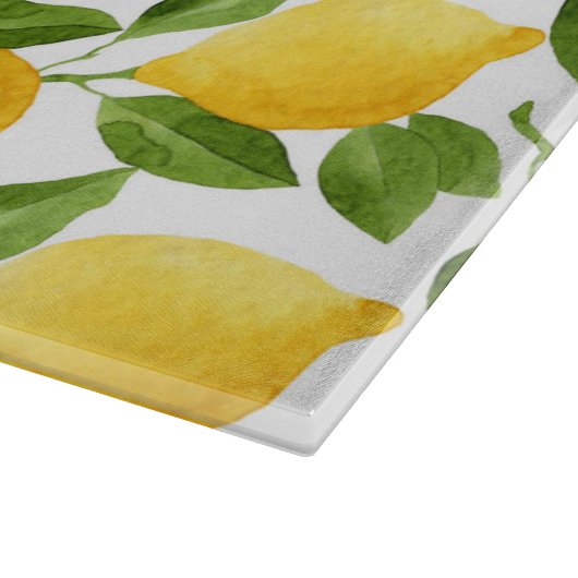 Dekorative Zitronen-Schneidebrett Schneidebrett (Ecke)