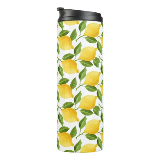 Dekorative Zitronen Thermosbecher (Nach rechts gedreht)