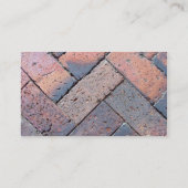 Dekorative Zuhause Brick Paving Visitenkarte (Rückseite)