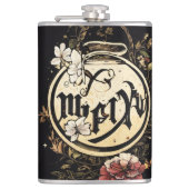 #dekorativeFlascheVinylummantelteFlasche Flachmann (Vorderseite)