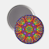 Dekorativer abstrakter Mandala-Magnet Magnet (Vorderseite/Rückseite)