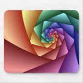 Dekorativer abstrakter mousepad Spiraleregenbogen (Vorne)