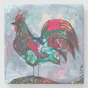 Dekorativer Acrylvogel Steinuntersetzer