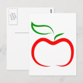Dekorativer Apple Postkarte (Vorne/Hinten)