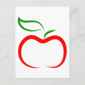 Dekorativer Apple Postkarte (Vorderseite)