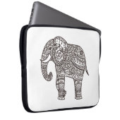 Dekorativer Art-Elefant Laptopschutzhülle (Vorne Rechts)