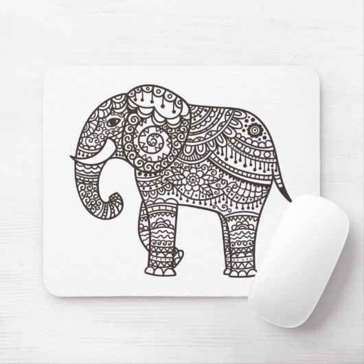 Dekorativer Art-Elefant Mousepad (Mit Mouse)