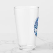 Dekorativer blauer Baum des Lebens Glas (Rechts)
