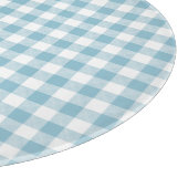 Dekorativer blauer Büffel-Karo Schneidebrett (Ecke)