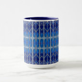 Dekorativer blauer Feiertagsbecher Tasse (Zentrum)