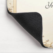 Dekorativer Blumenrahmen mit Perlen-Mauspad Mousepad (Ecke)