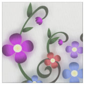 dekorativer Blumenstoff Stoff (Nahaufnahme)