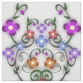 dekorativer Blumenstoff Stoff (Muster)