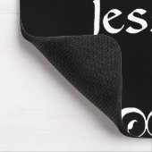 Dekorativer Blumenwirl mit anfänglicher Personalis Mousepad (Ecke)