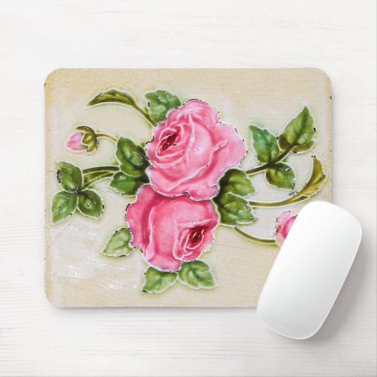 Dekorativer Bouquet Pink Roses Computer Mousepad (Mit Mouse)