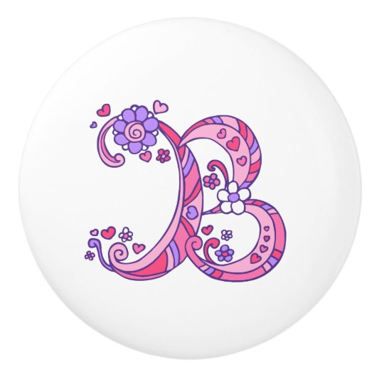 Dekorativer Buchstabe B mit Monogramm Griff (Vorderseite)