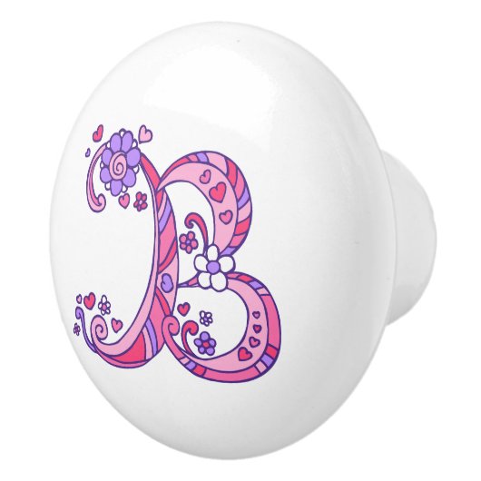 Dekorativer Buchstabe B mit Monogramm Griff (Rechts)