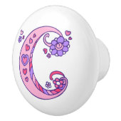 Dekorativer Buchstabe C mit Monogramm Griff (Rechts)