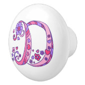 Dekorativer Buchstabe D mit Monogramm Griff (Rechts)