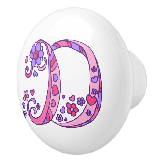 Dekorativer Buchstabe D mit Monogramm Griff (Rechts)