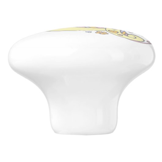 Dekorativer Buchstabe G Monogramm Griff mit Druckk (Seitenansicht)