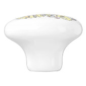 Dekorativer Buchstabe I Monogramm Handgriff Pull-K Keramikknauf (Seitenansicht)