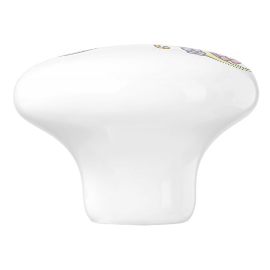 Dekorativer Buchstabe K mit Monogramm Griff (Seitenansicht)